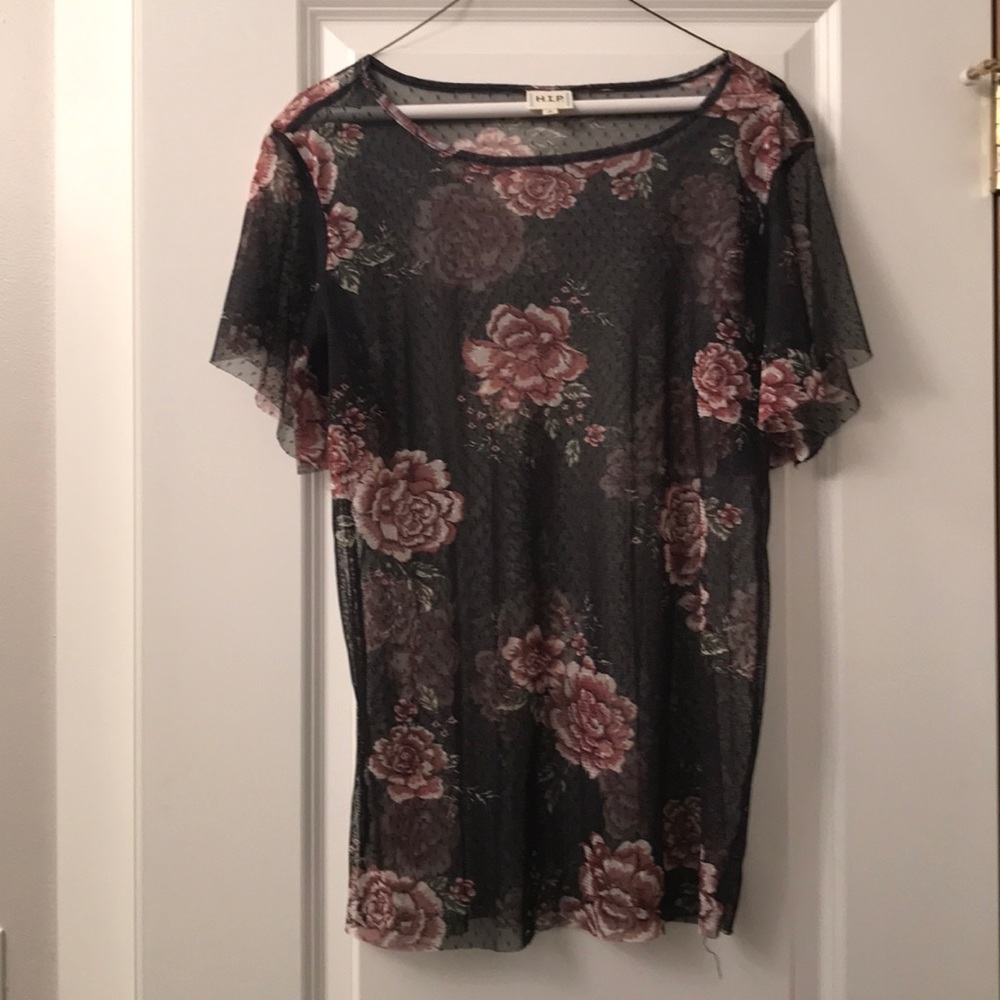 Sheer Rose Top